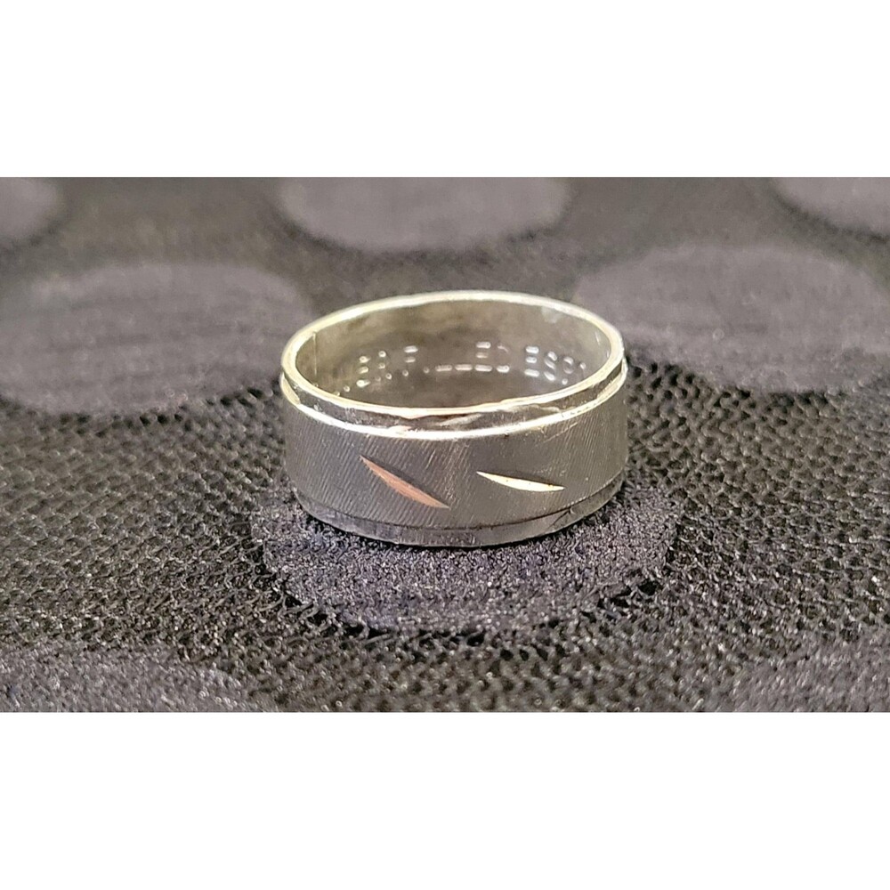 Vintage ESPO Joseph Esposito Silver Filled Band Ring - MCM Jewelry 5.5